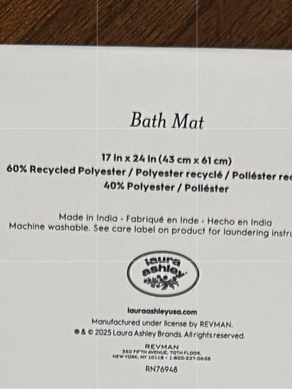 NEW Laura Ashley FLORAL Bath Rug